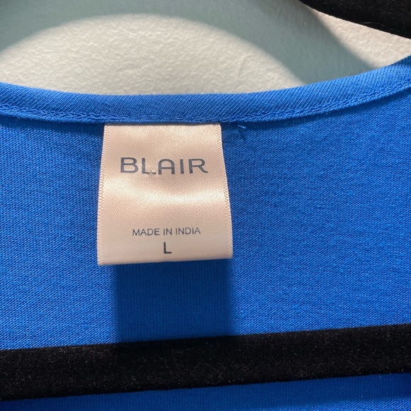 Blair-Large - Blue Button Up Top - Picture 5 of 6